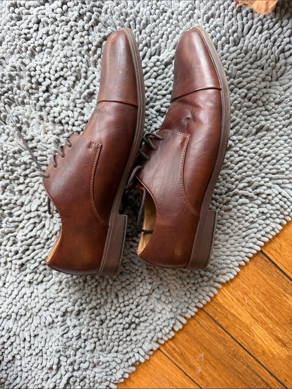 Call It Spring Men's Brown Leather Derby Shoes size 12